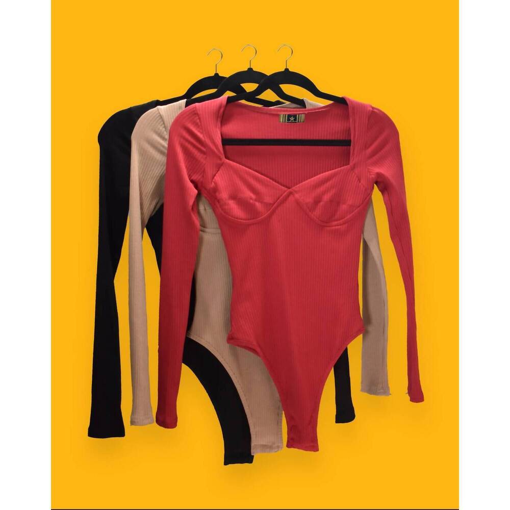 NEW THE ATHLETIC SIDE OF US lady liberty long sleeve ribbed leotard – sustainabl - Picture 4 of 4